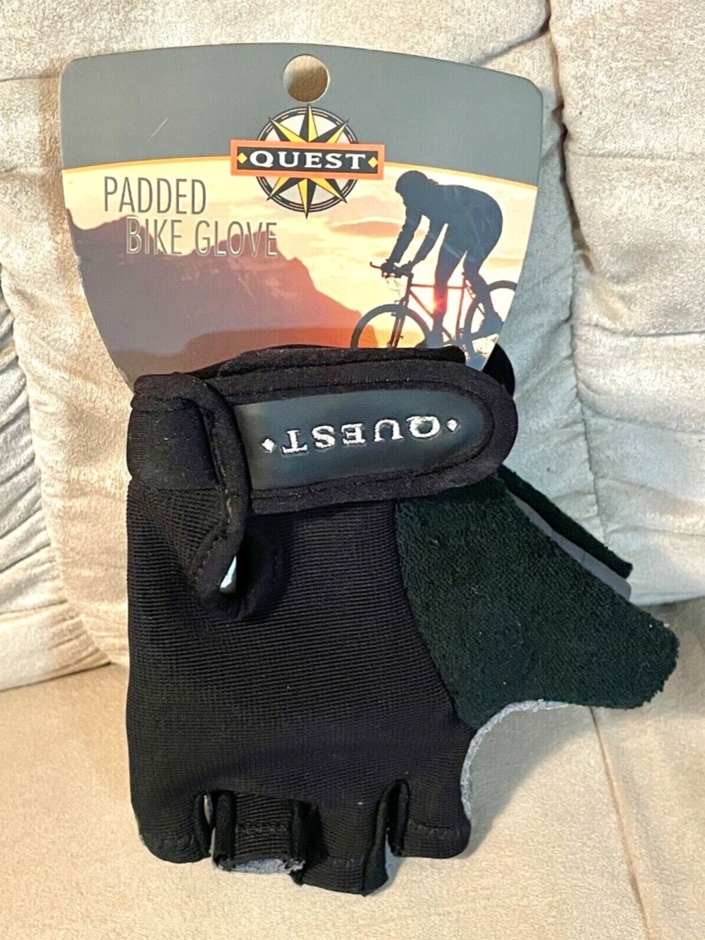 Quest Bike Gloves - Genuine Leather - Size S - New